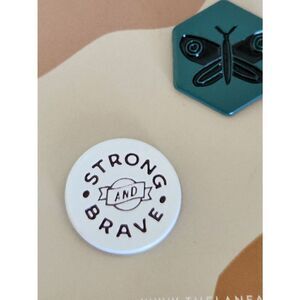 My brother John pin set Strong & Brave Butterfly insect Australia import
